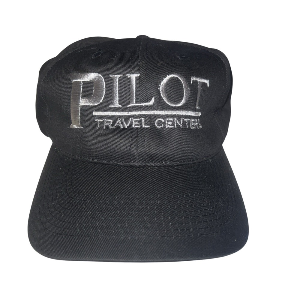 Pilot Travel Centers Baseball Cap One Size Adjustable SnapBack  Black And Gray